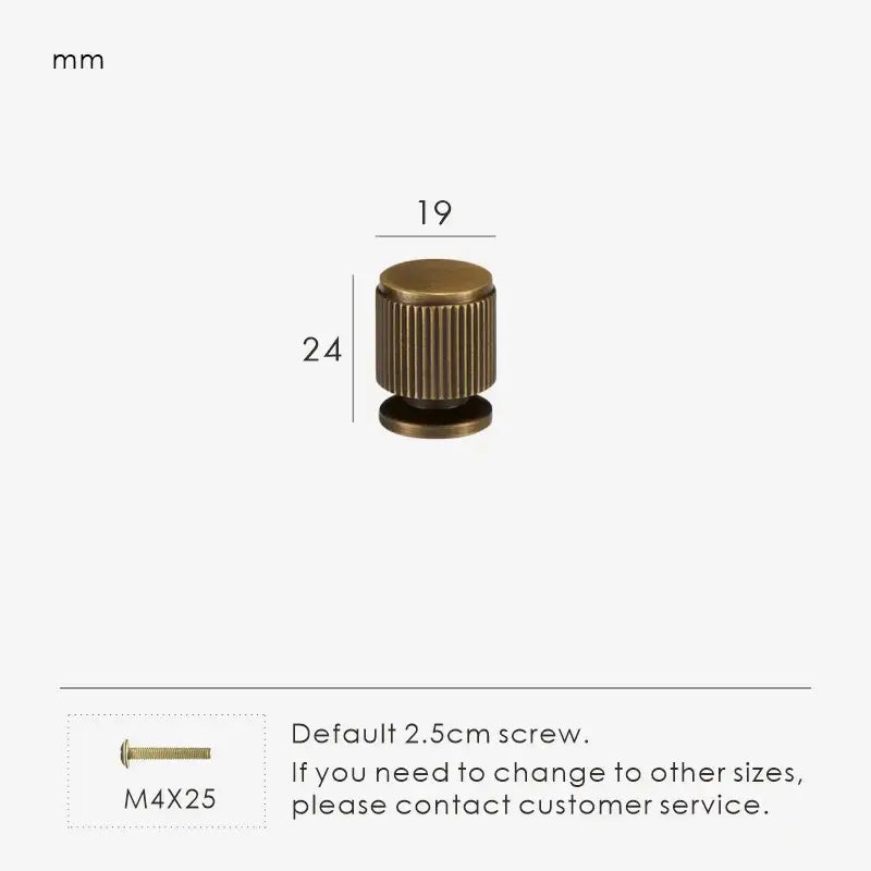 MAGNILA Solid Brass Cabinet & Cupboard Knob
