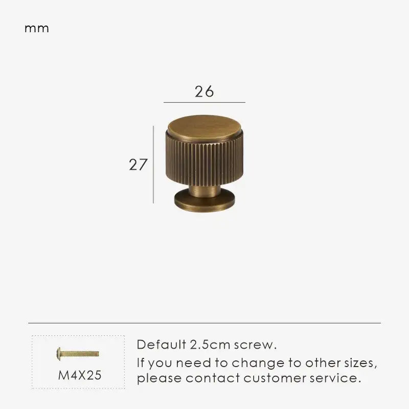 MAGNILA Solid Brass Cabinet & Cupboard Knob