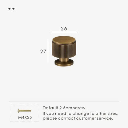 MAGNILA Solid Brass Cabinet & Cupboard Knob