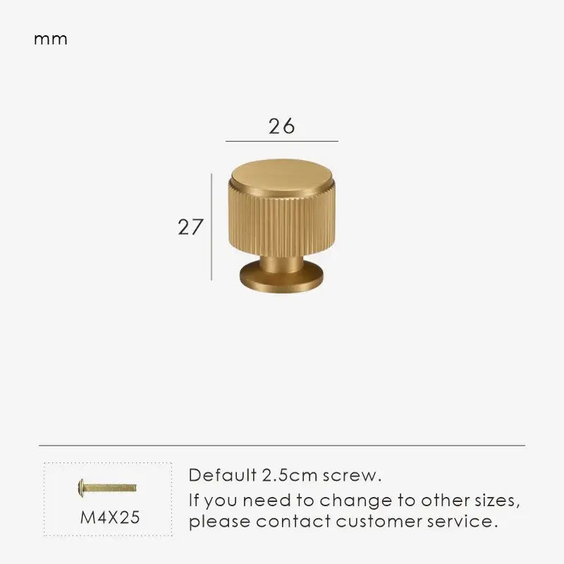 MAGNILA Solid Brass Cabinet & Cupboard Knob