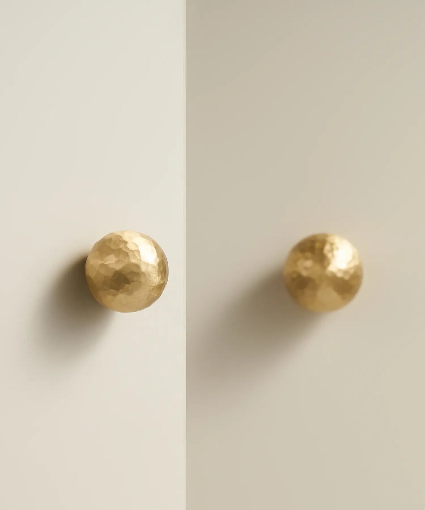 MARRA Brass Hammered Cabinet & Drawer Knob