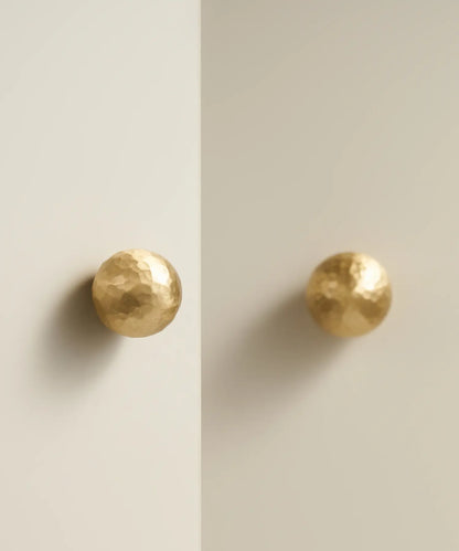 MARRA Brass Hammered Cabinet & Drawer Knob