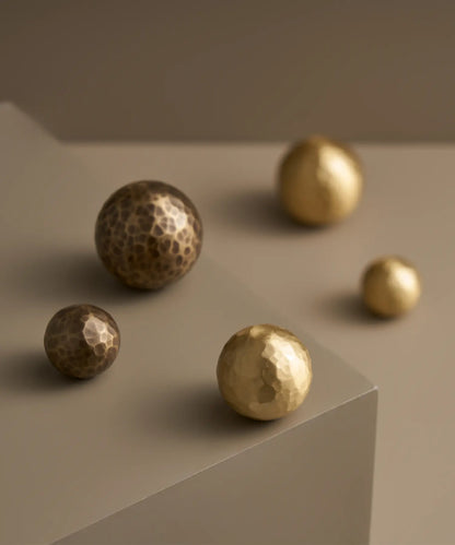 MARRA Brass Hammered Cabinet & Drawer Knob