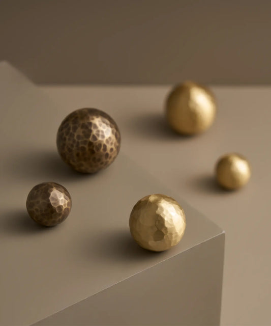 MARRA Brass Hammered Cabinet & Drawer Knob