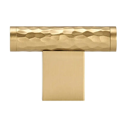 MARRA Brass Hammered T-Bar Handle
