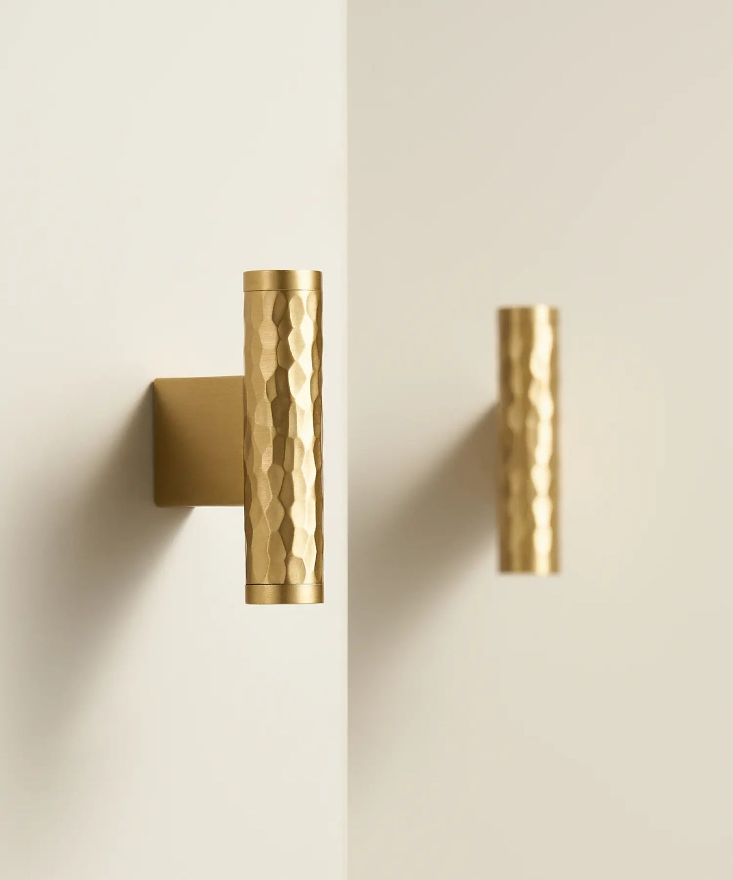 MARRA Brass Hammered T-Bar Handle