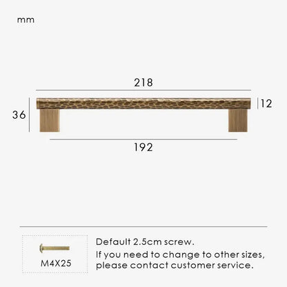 MARRA Brass Hammered Kitchen & Cabinet Handles
