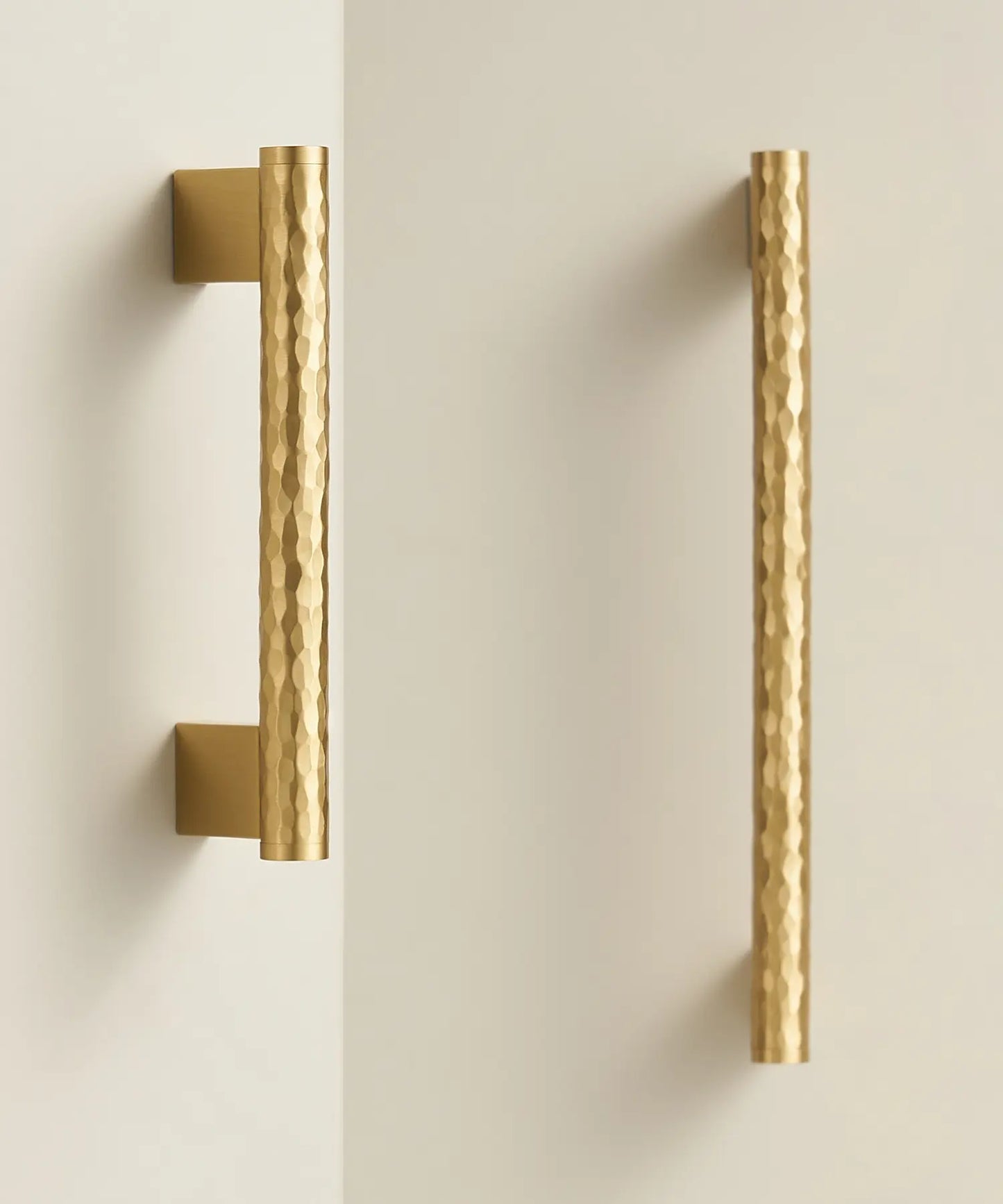 MARRA Brass Hammered Kitchen & Cabinet Handles