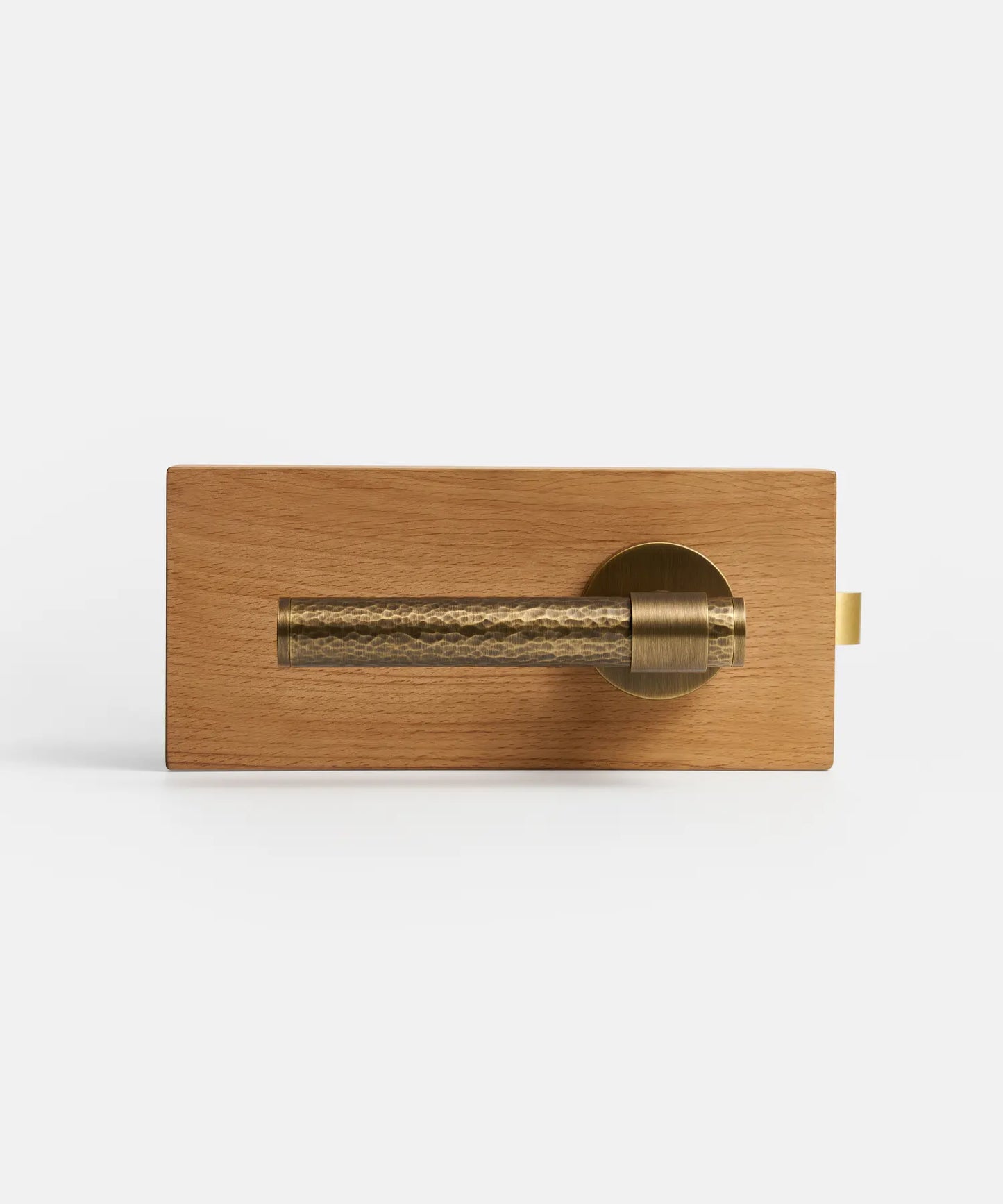 MARRA Hammered Brass Lever Door Handles Set