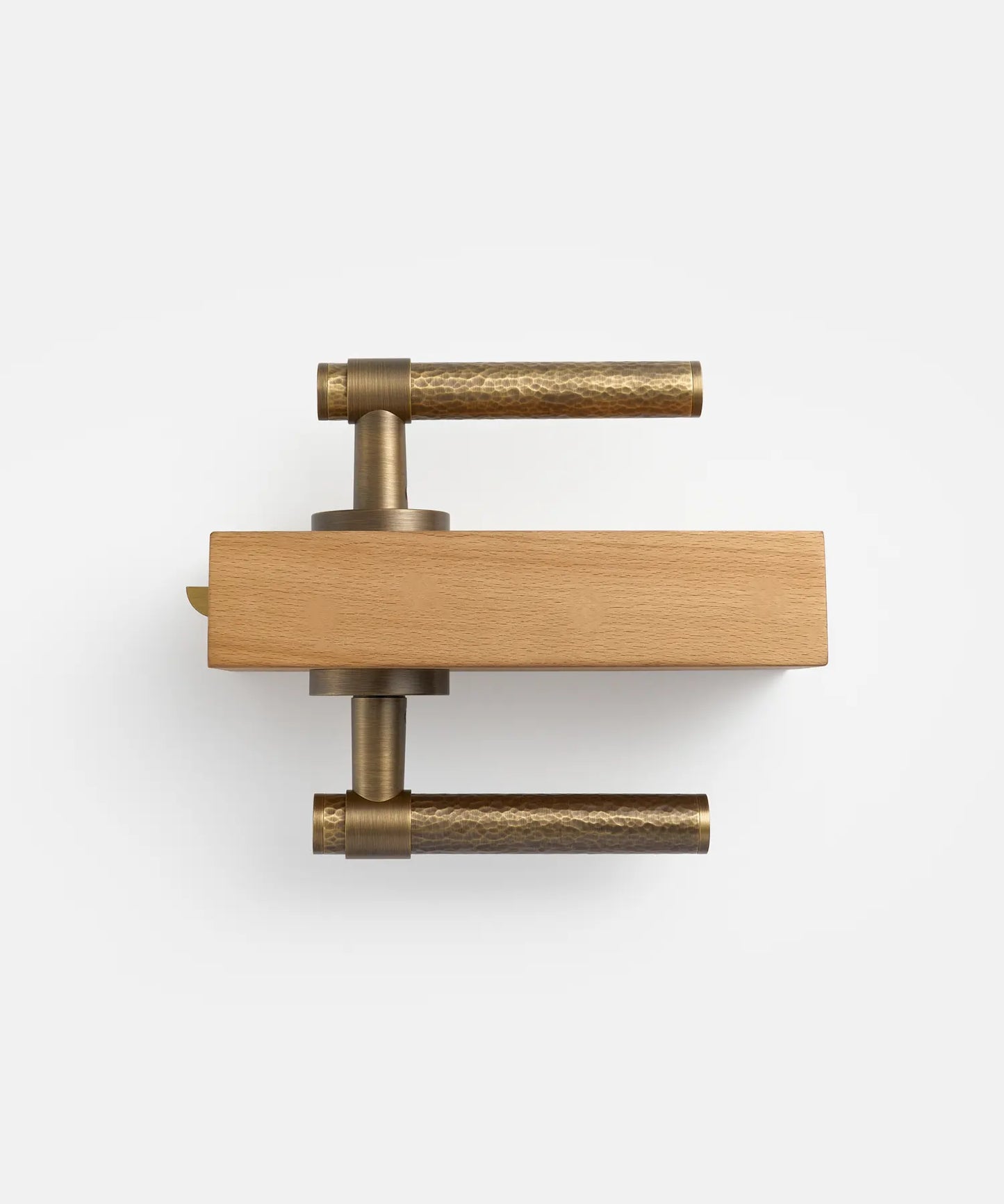 MARRA Hammered Brass Lever Door Handles Set