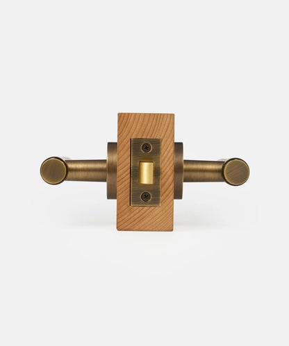 MARRA Hammered Brass Lever Door Handles Set