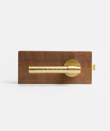 MARRA Hammered Brass Lever Door Handles Set