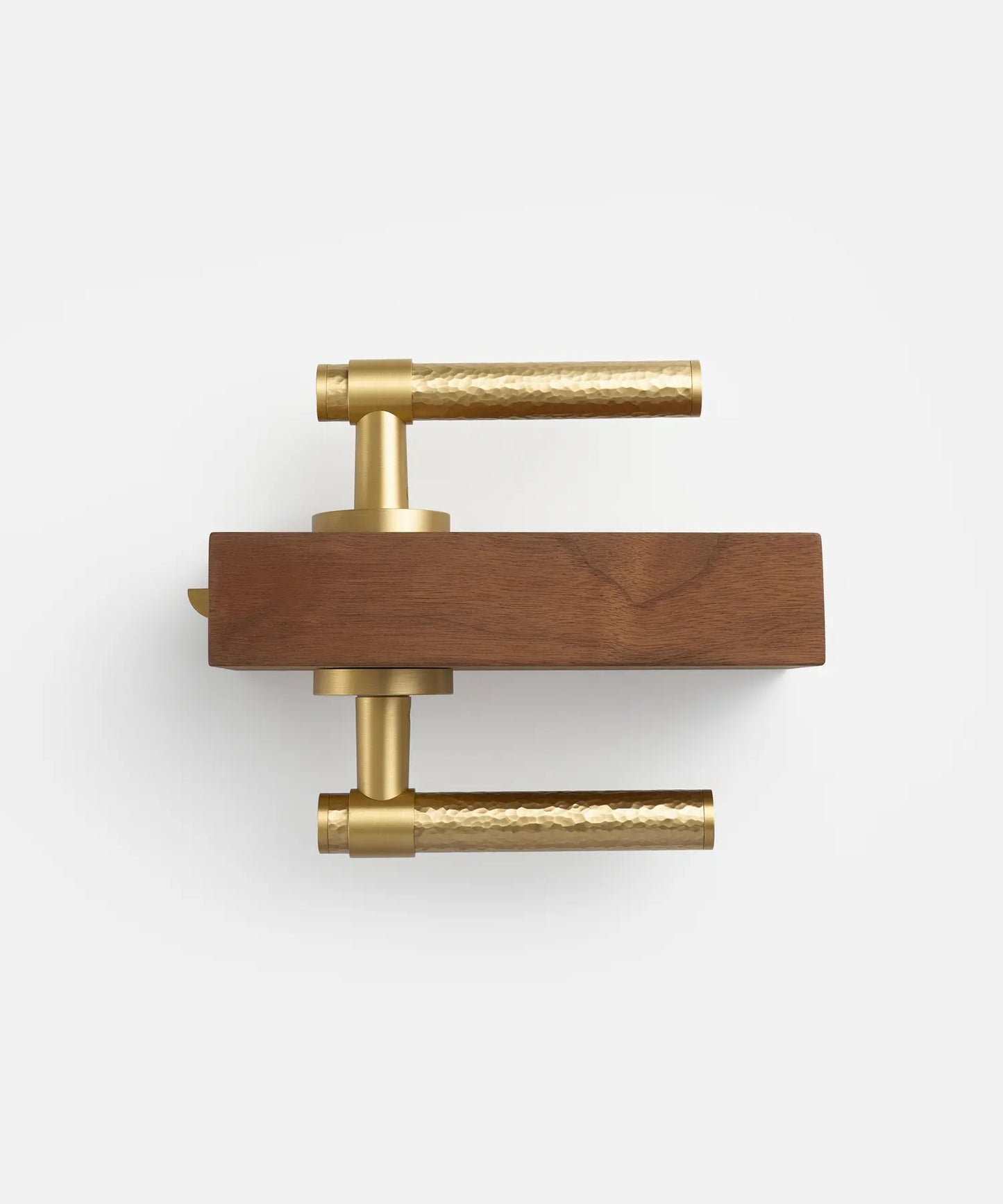 MARRA Hammered Brass Lever Door Handles Set