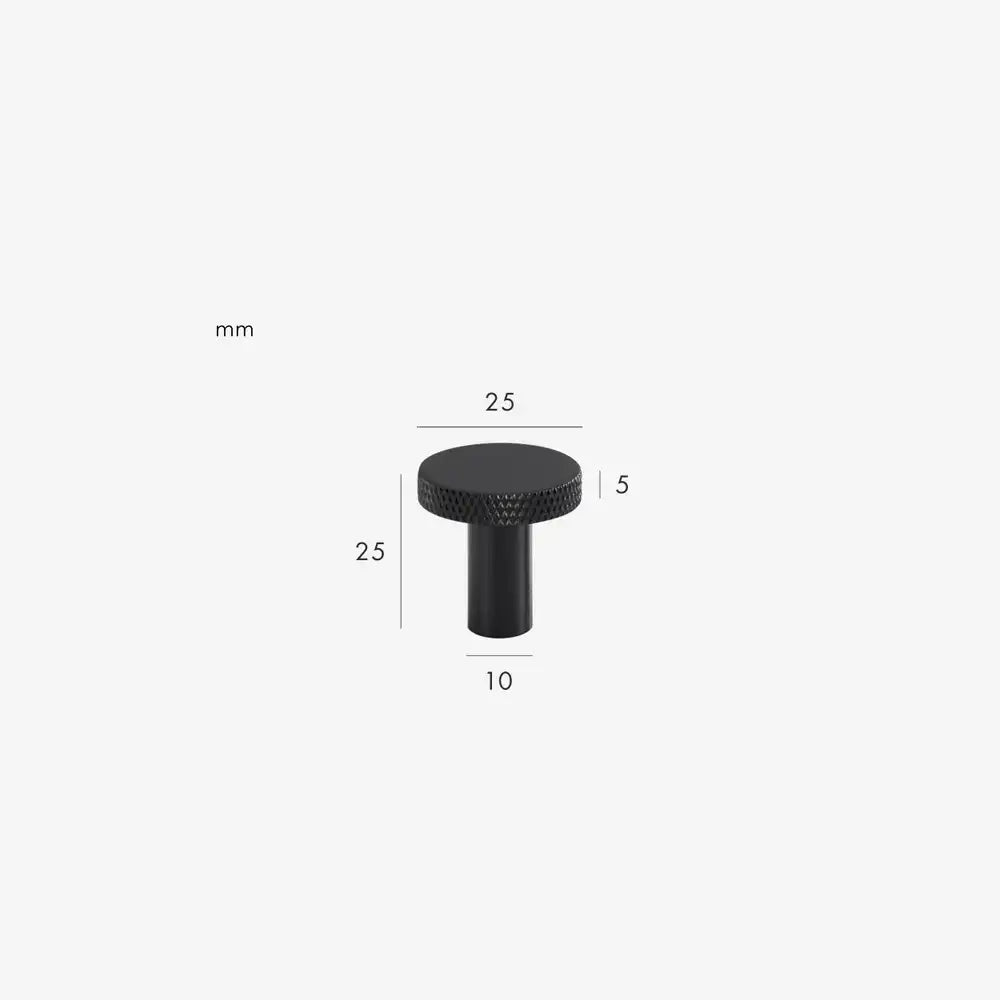 MORIAH Knurled Solid Brass Knob