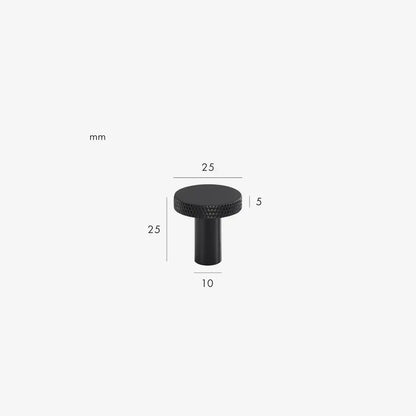 MORIAH Knurled Solid Brass Knob