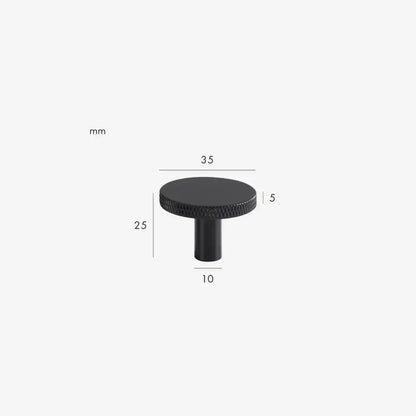 MORIAH Knurled Solid Brass Knob