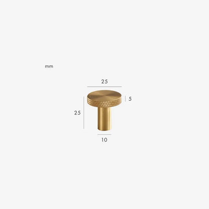 MORIAH Knurled Solid Brass Knob