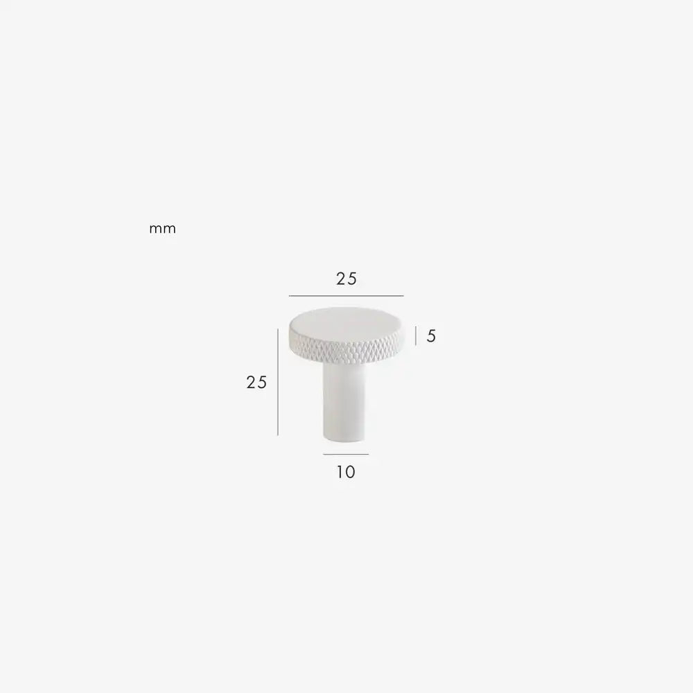 MORIAH Knurled Solid Brass Knob