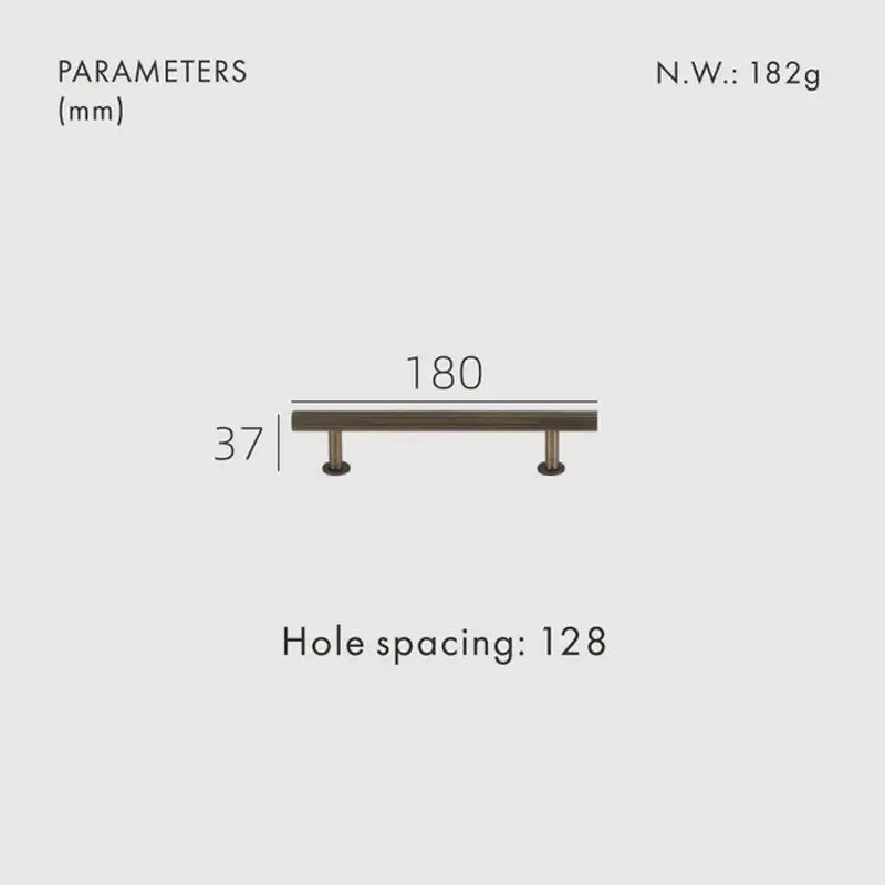 NEX Solid Brass Kitchen & Cabinet Handle