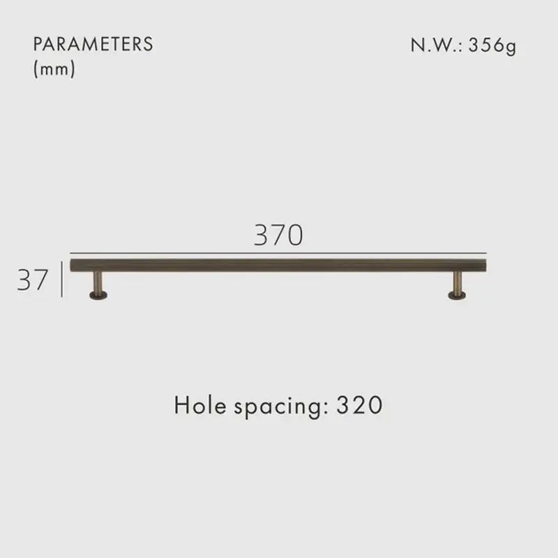 NEX Solid Brass Kitchen & Cabinet Handle
