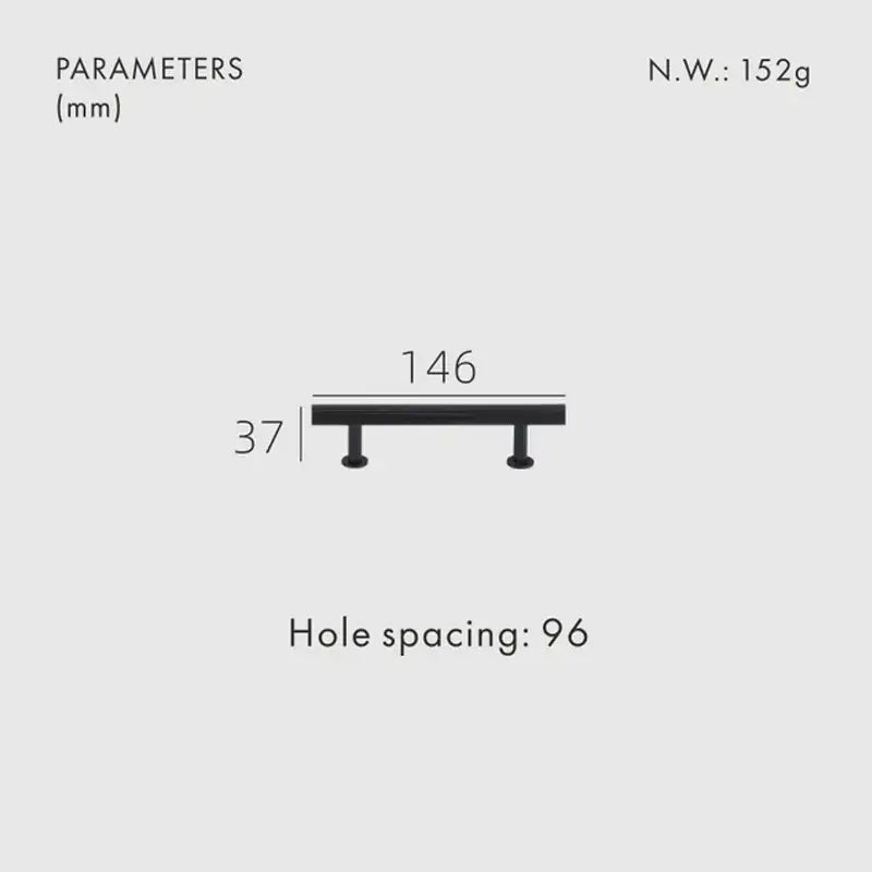NEX Solid Brass Kitchen & Cabinet Handle