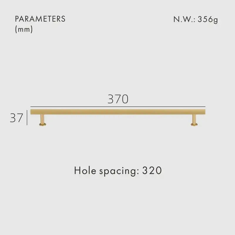 NEX Solid Brass Kitchen & Cabinet Handle