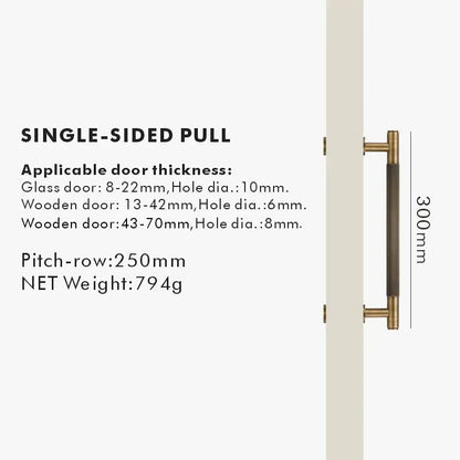 NIVA Solid Brass Door Pull Handle