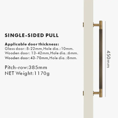 NIVA Solid Brass Door Pull Handle