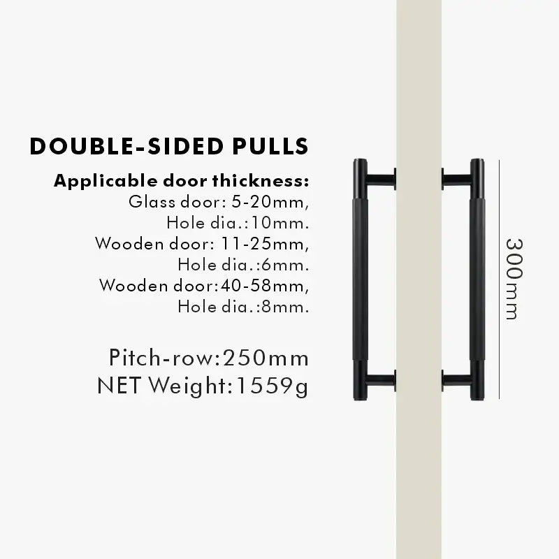 NIVA Solid Brass Door Pull Handle