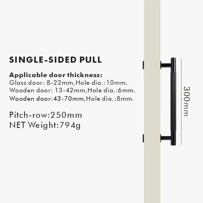 NIVA Solid Brass Door Pull Handle