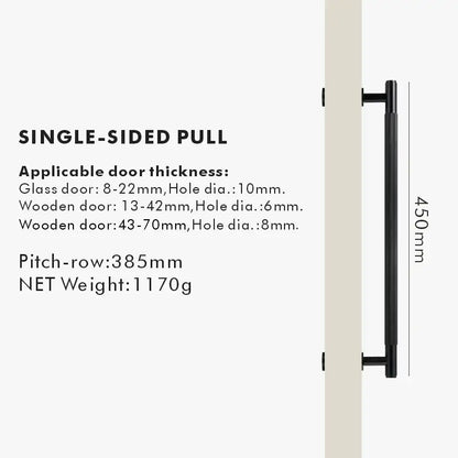 NIVA Solid Brass Door Pull Handle