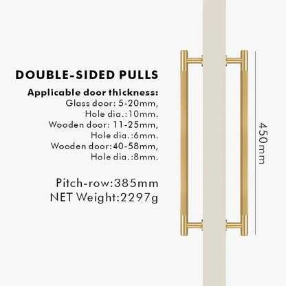 NIVA Solid Brass Door Pull Handle