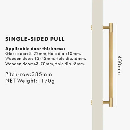 NIVA Solid Brass Door Pull Handle