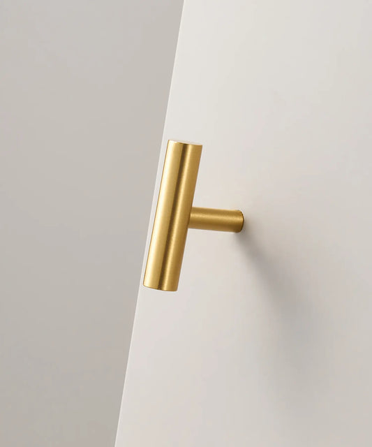 NORDIC Solid Brass Round T-Bar Handle