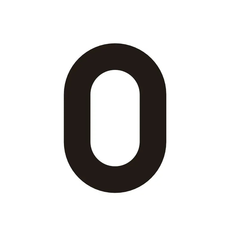 ORANA Matt Black Brass House Numbers