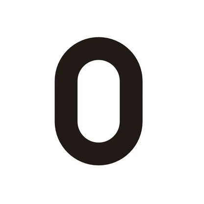 ORANA Matt Black Brass House Numbers