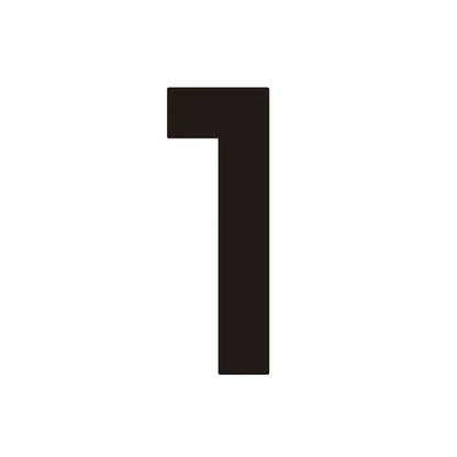 ORANA Matt Black Brass House Numbers