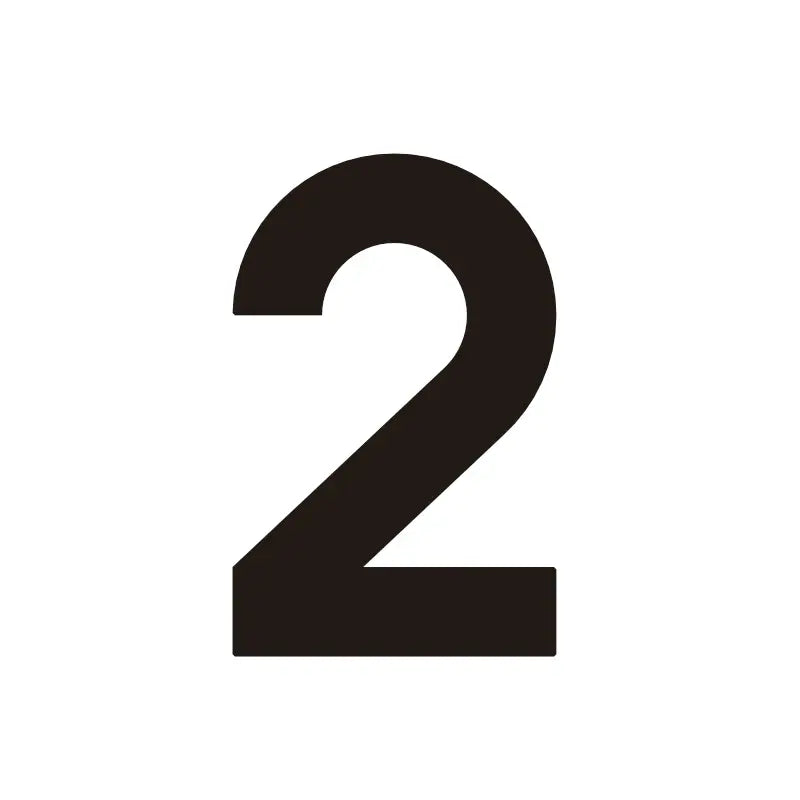 ORANA Matt Black Brass House Numbers