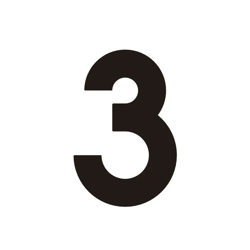ORANA Matt Black Brass House Numbers