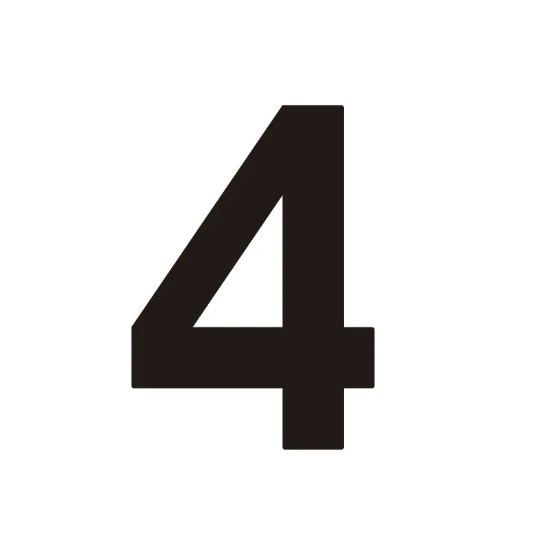 ORANA Matt Black Brass House Numbers