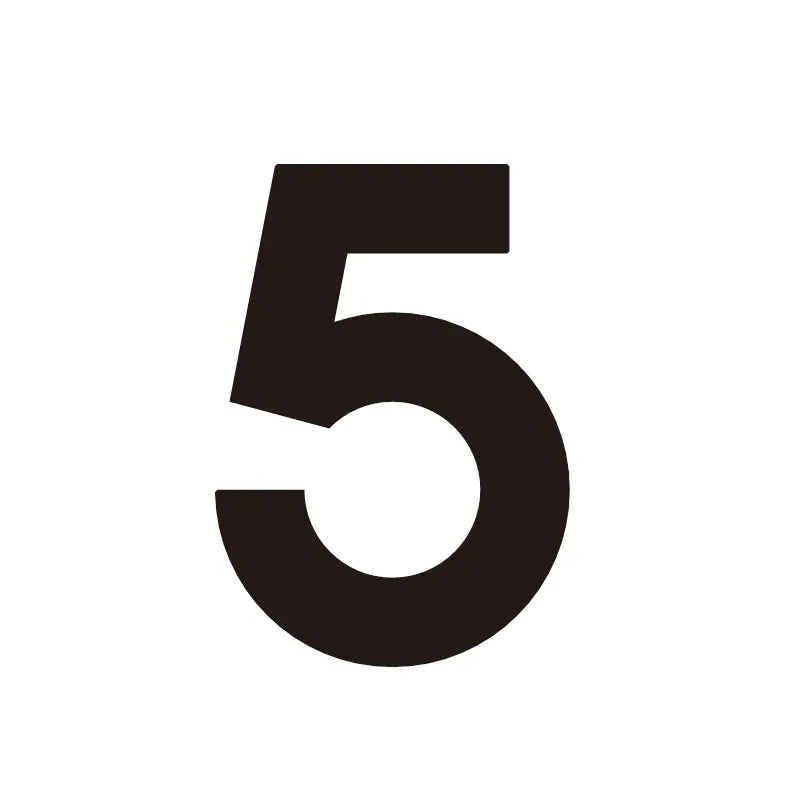 ORANA Matt Black Brass House Numbers
