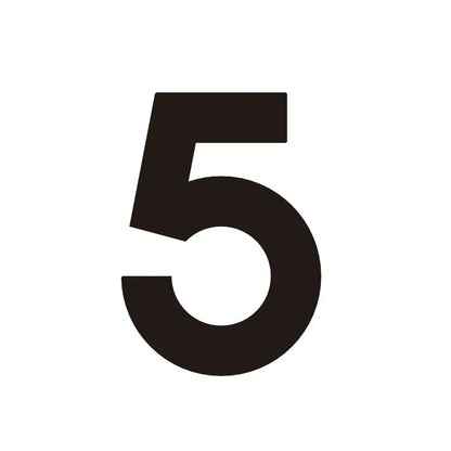 ORANA Matt Black Brass House Numbers