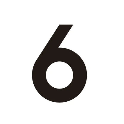 ORANA Matt Black Brass House Numbers