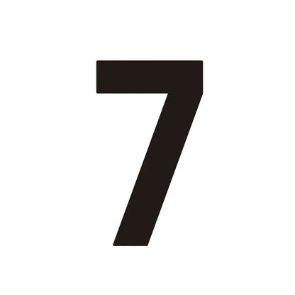ORANA Matt Black Brass House Numbers