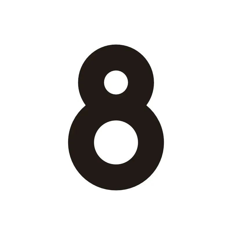 ORANA Matt Black Brass House Numbers