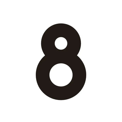 ORANA Matt Black Brass House Numbers