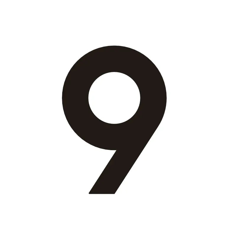ORANA Matt Black Brass House Numbers