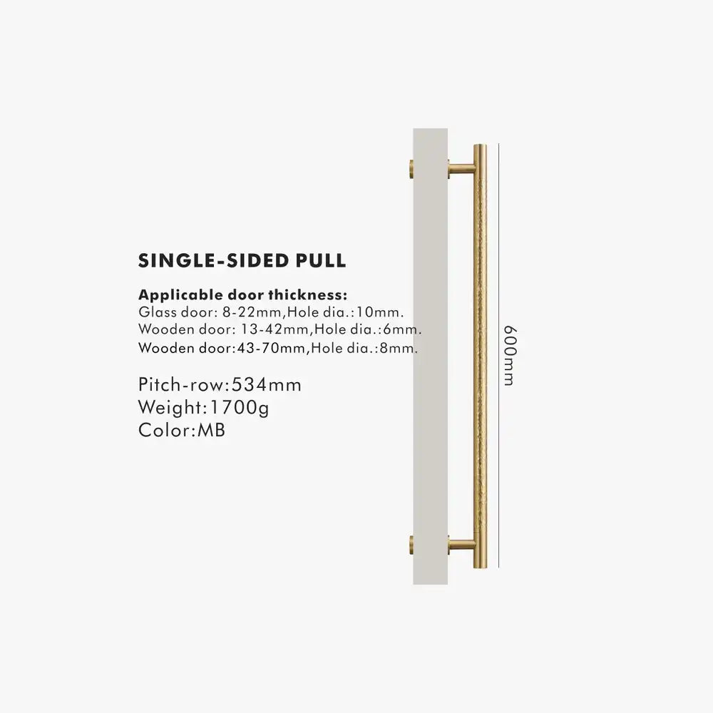 ORLENA Solid Brass Door Pull Handle