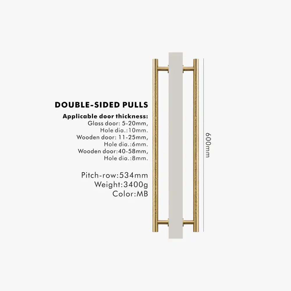 ORLENA Solid Brass Door Pull Handle