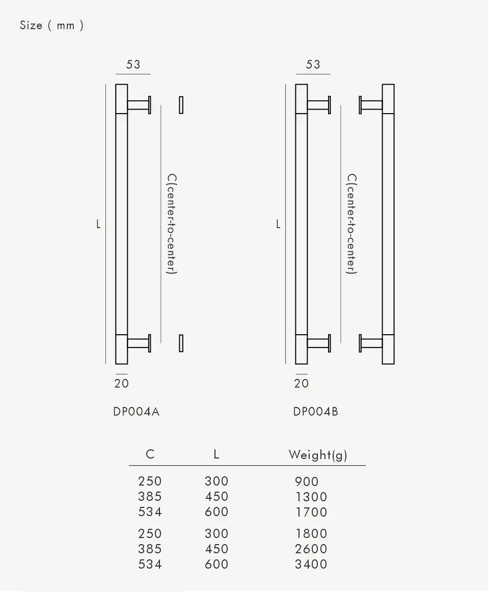 ORLENA Solid Brass Door Pull Handle